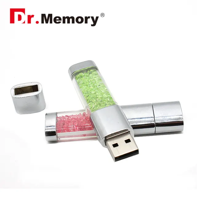Crystal USB 2.0 Flash Drives Pen Drive 4G 8G 16G 32GB Diamond Memory