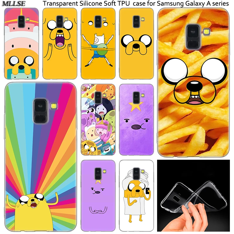 

Hot Anime Adventure Time Silicone Case For Samsung Galaxy A50 A30 A10 A40 A6 A8 Plus A20 E A5 A7 2018 2017 2016 Note 9 8 Cover