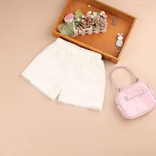 Модные детские летние шорты хлопковые свободные штаны для девочек школьные кружевные бриджи для девочек-подростков однотонные шорты От 3 до 15 лет