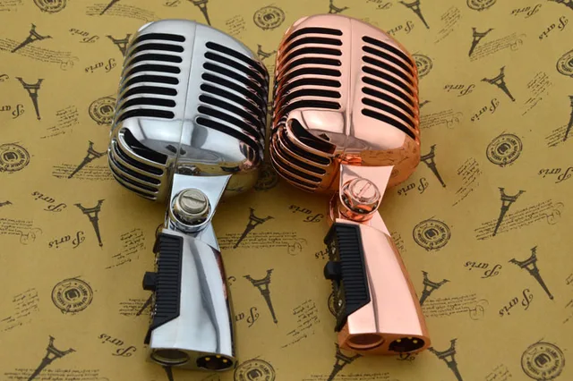 Professional Wired Vintage Classic Microphone Top Quality Dynamic Moving Coil Mike Deluxe Metal Vocal Old Style Ktv Mic Z6 mike