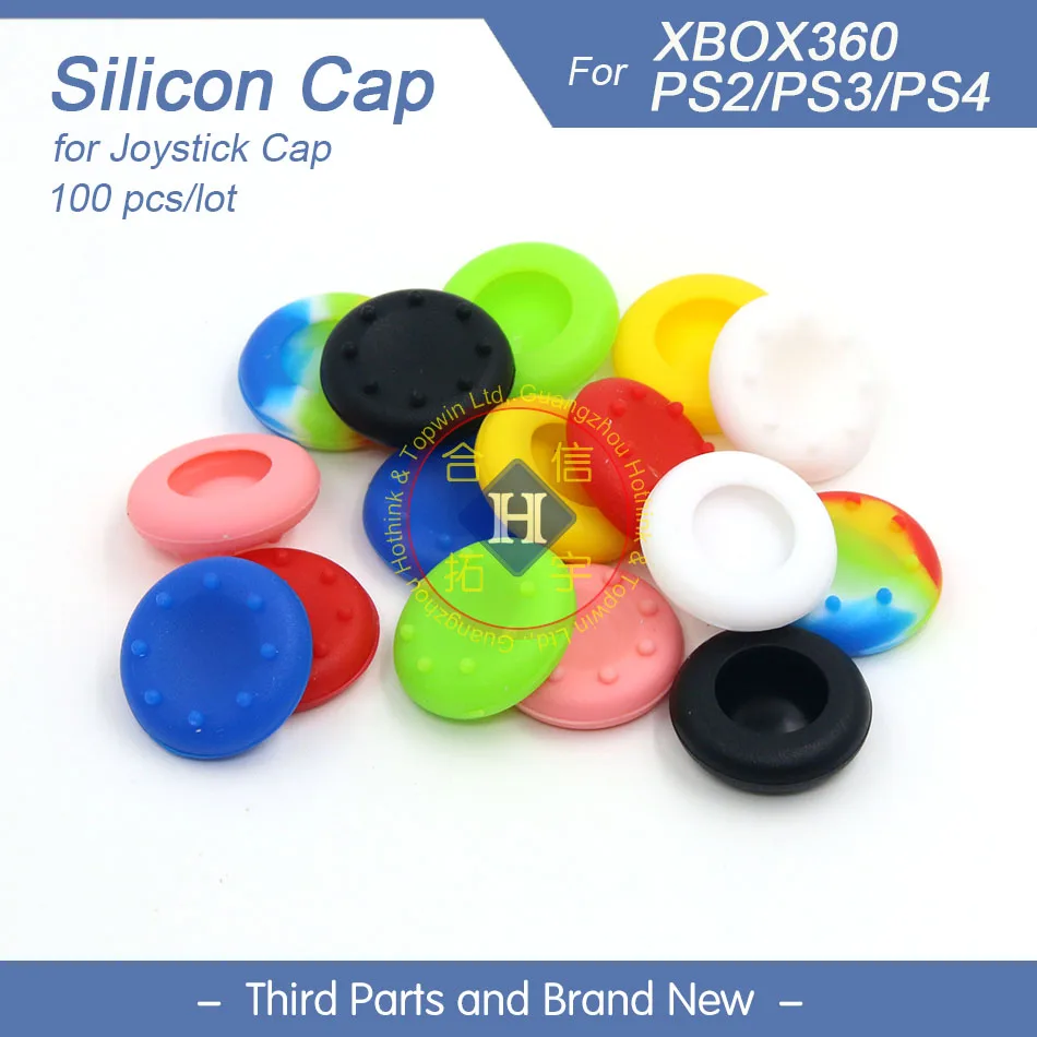 

100pcs/lot New thumb grips joystick cover caps skin thumbsitck for PS4 controller Xbox one PS3 xbox 360 ps2 gamepad