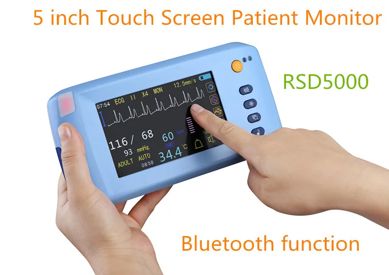 

Handheld touchscreen Multi-parameter patient monitor RSD5000