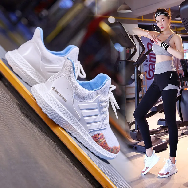 

Dumoo Brand 2019 Spring Sneakers Shoes Women Breathable Ladies Running Shoes Heel 3cm Female Zapatillas Mujer Casual Trainers
