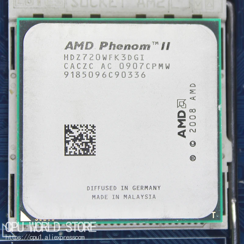 AMD CPU Phenom II X3-720 2.8GHz Socket AM3 Black Edition HDZ720WFK3DGI
