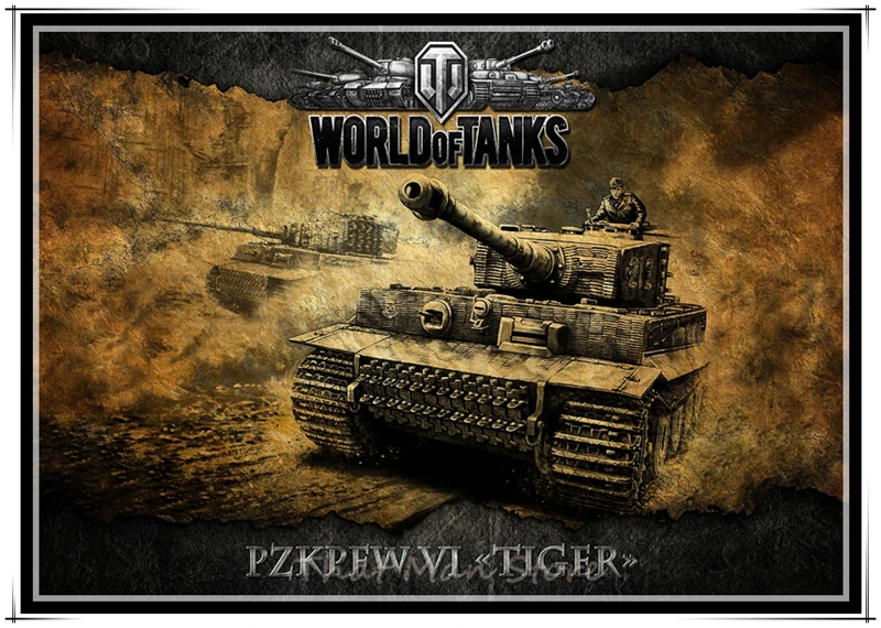 Постеры World of Tanks для игр высококачественные настенные наклейки печатная бумага с
