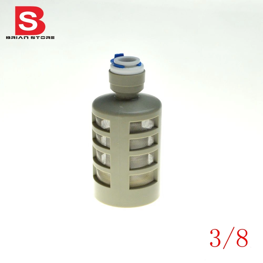 3/8" OD Quick Hose Connection Fittings Self sucking Pump Suction Filter