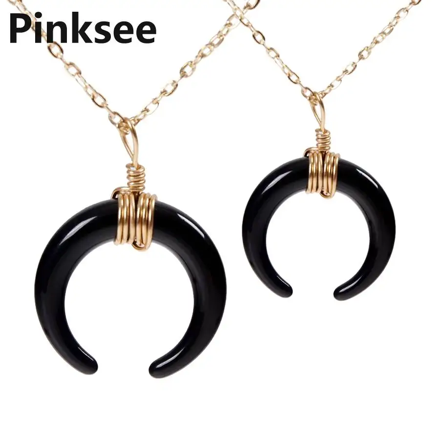 Wholesale 10 Pcs Gothic Skull Feather Black CZs Men Women Pendant With Necklace