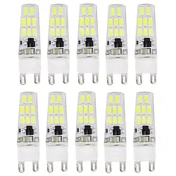 10 шт. Spotlight 16 * 5730smd 4 Вт g9 светодиодные лампы кукурузы LED мини-светодиодные лампы высокой мощность 360 градусов заменить галогенные лампы 220 В