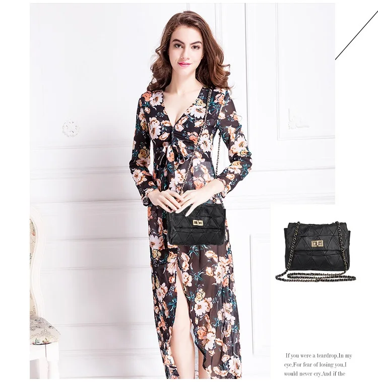 MJ Brand Genuine Leather Women Messenger Bag Patchwork Sheepskin Leather Shoulder Bags Women Crossbody Bag Ladies Chain Handbag (7)