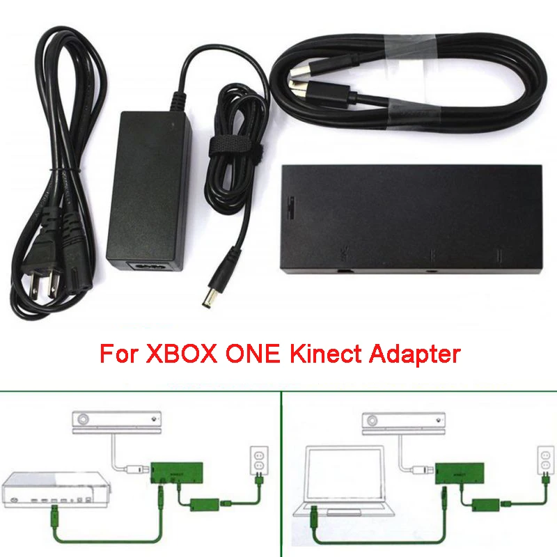 

New Kinect 2.0 Sensor AC Adapter For Microsoft XBOX One Slim/X Console Power Supply For Windows 8 10 PC Sensor Kinect Adaptors