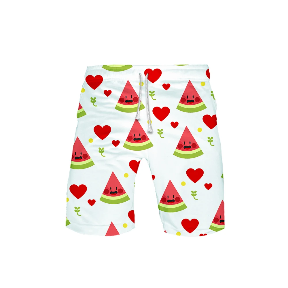 Досуг хип хоп костюм фрукта соснового яблока в виде яблока, банана 3D принт летние мужские трендовые шорты популярные повседневные летние шорты