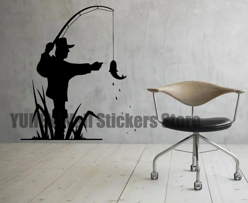 Outdoor Wall Stickers Fishing Lovers Vinyl Stickers Home Home Living