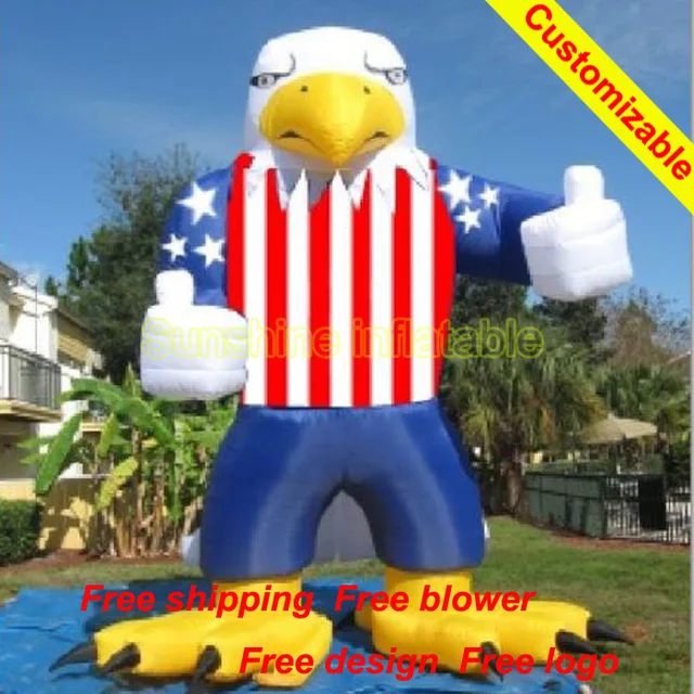 16' Patriotic America inflatable eagle customize giant inflatable eagle