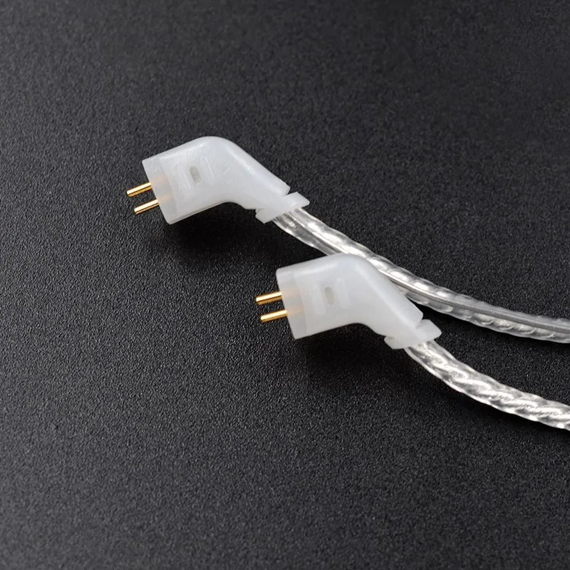 Оригинальные наушники KZ ZS6 ZS5 ZS3 ZST ED12 ES3 улучшенный посеребренный кабель 0 75 мм 2Pin Hi