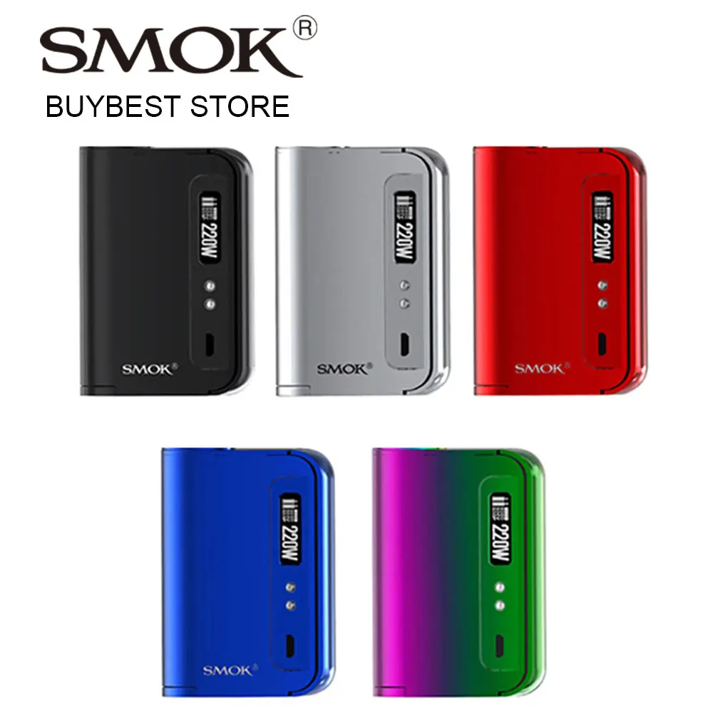 100% оригинал 220 Вт smok osub King TC mod Поддержка различных защит Max 220 Вт без 18650 Батарея VS smok чужой/G-priv 2 поле mod