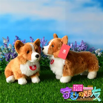 

Cute Corgi Dog Plush Toys Simulation Animal Corgi Doll Gifts For Children