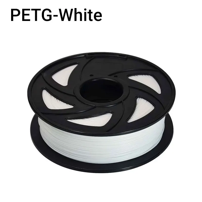 Горячая 3D печать нить PETG 3D нить PETG материал 1,75 мм 1 кг PETG 3D нить с высокой прочностью - Цвет: White