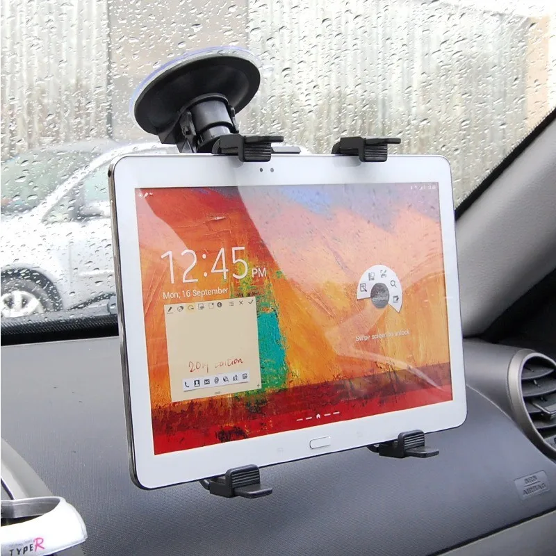 

Suction Cup Style Tablet PC Stand Bracket Clip for 7~12 inch Screen Universal Bracket Clip Car Holder with 360 degree turning