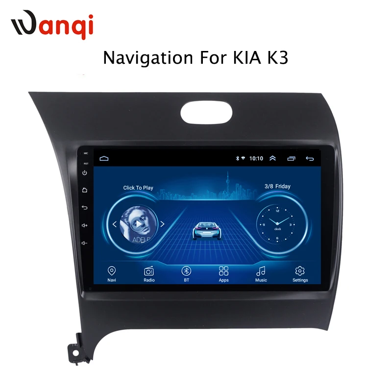 Perfect 9 Inch HD LED Full Touch Screen Android 8.1 GPS Navigation for Kia k3 2013-2017 Stereo System with Bluetooth 2