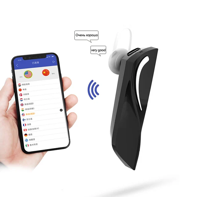 Portable Headphone translator Wireless Bluetooth Translation Headset 20