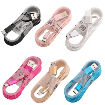 

Free 200pcs 1.5M 5FT Fabric Braided Type C USB Data Sync Charger Cable accessory bundles For Samsung s8 Nokia N1 Macbook lg g5