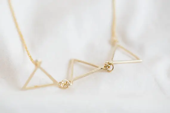 18k Gold geometric triad triangles necklace Jewelry.jpg