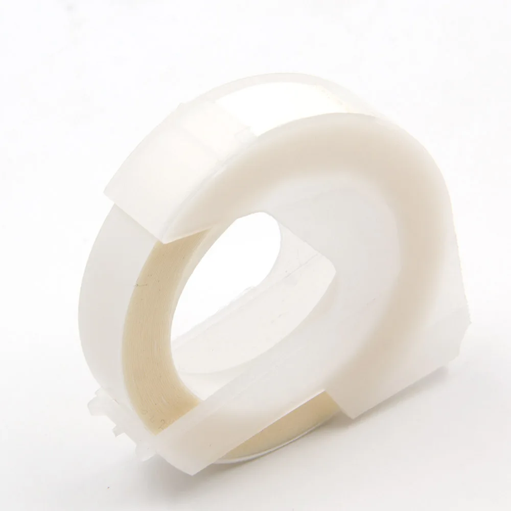 Absoonic 4 шт 9 мм пластиковые прозрачные черные 3D тиснение этикетки ленты для