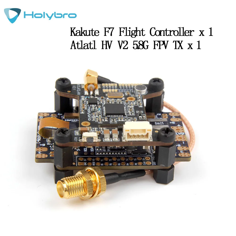 

Holybro Kakute F7 AIO Flight Controller OSD PDB w/ Atlatl HV V2 5.8G FPV Transmitter for RC Eachine HGLRC GEPRC Racing Drone