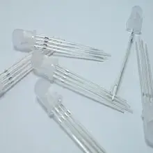 02-35 20 шт туман Yin tetrapod 5 мм полноцветный светодиодный светоизлучающий диодный светильник управляемый RGB Полноцветный RGB