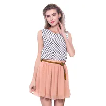 2017 Newest Summer Women Girl Chiffon Short Mini Skirt Pleated Elastic Double-layer High Waist Bouffant Full Casual Female Skirt