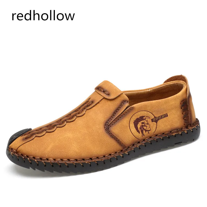 

Mens Shoes Fashion Comfortable Man Casual Shoes Slip On Loafers Men Shoes Round Toe Soft Leather Shoes Men Flats Moccasins Shoes