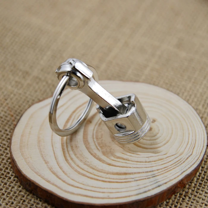 

piston key chain key ring 3D plunger keychain car key holder creative portachiavi chaveiro llaveros hombre free shipping