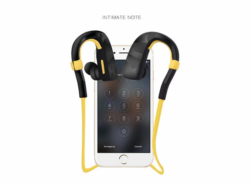 New Style Wireless Stereo 4.0 Bluetooth Headsets sweatproof Noise Cancelling with Microphone Earplugs Neckband type PE12 (2)