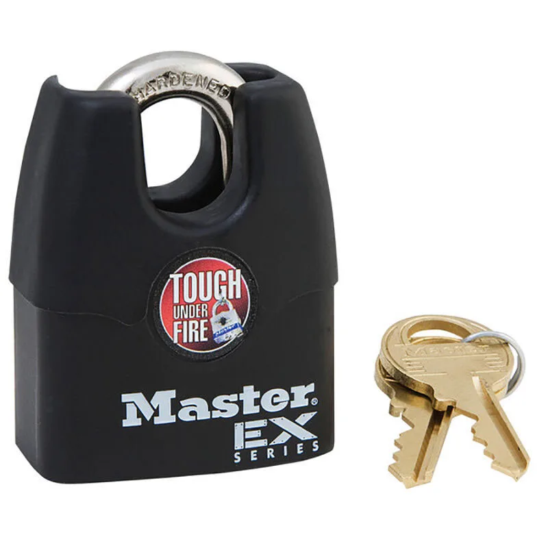 

Master Lock Wide Laminated Steel Pin Tumbler Padlock with Shrouded Shackle Anti-theft,Waterproof,Weatherproof cover Outdoor