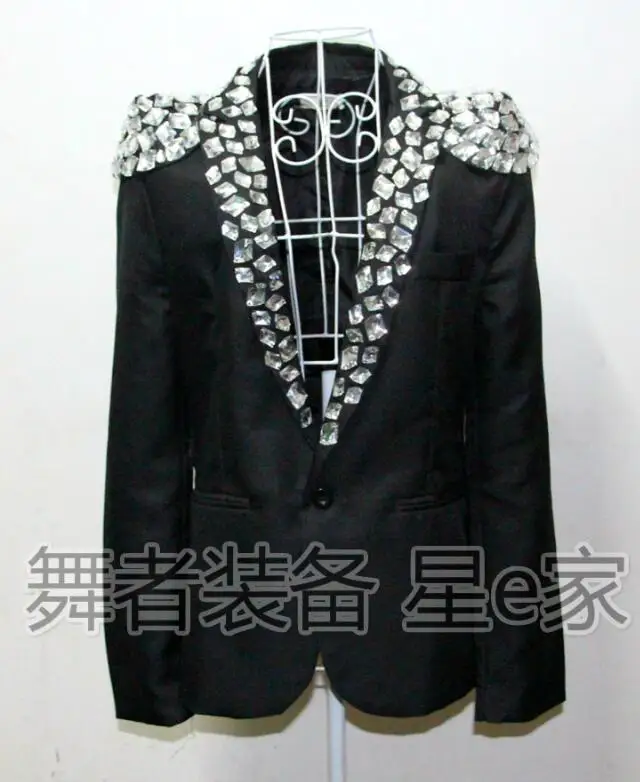 new male singer shrug fashion suit personality male diamond costumes trend dress sequin suit costumes