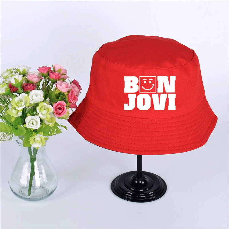 Модная летняя шляпа с логотипом Bon Jovi Женская Мужская Панама дизайн плоский