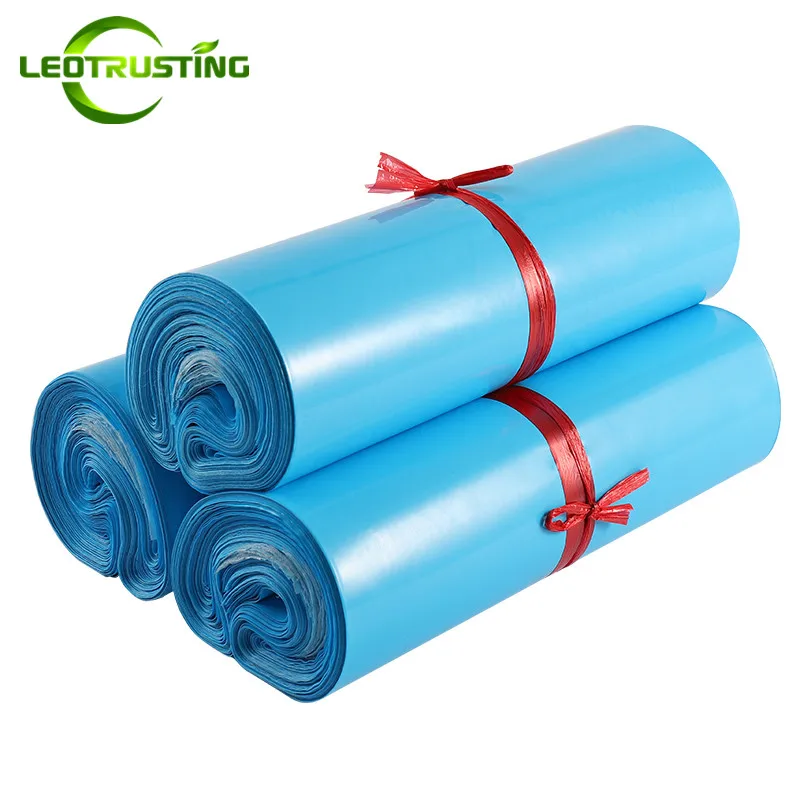 

Leotrusting Blue Poly Mailer Adhesive Envelope Bags Courier Bags Plastic Mailing Garment/Boxes Packaging Bag X-mas Gift Packing