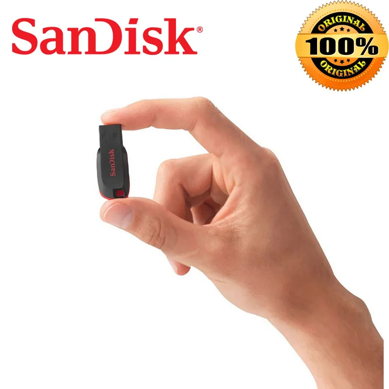 Оригинальный флеш накопитель USB SanDisk CRUZER CZ50 2 0 128 г 64 32 16 8 мини флешка для мобильных