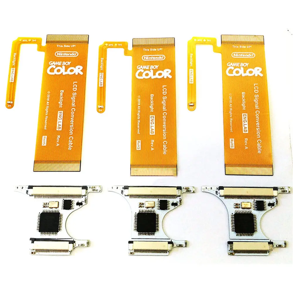 

GBC Flex Cable Five-level brightness with memory GBC Backlight Mod Adaptor Game Boy game console replacement parts accessories