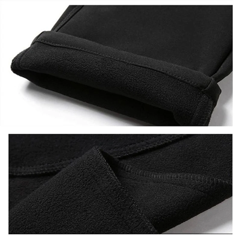 Térmica de las mujeres de los hombres de lana de invierno Softshell pantalones de senderismo hombres impermeable al aire libre Pantalones de deporte, Camping senderismo ciclismo pantalones de esquí