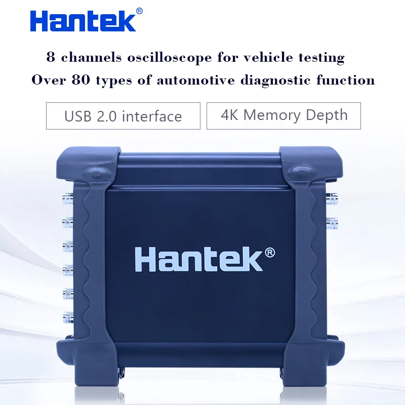 Hantek 1008 C PC 8CH USB Automotive Diagnostic DAQ Générateur de programme oscilloscope