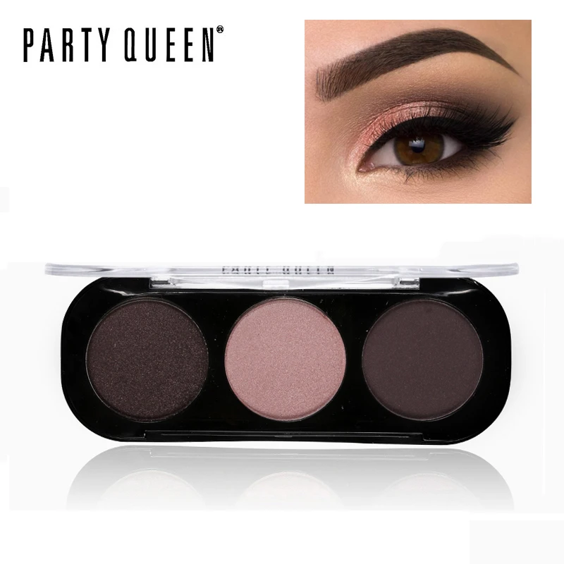 Палетка теней для век из сатина и матовой бронзы 3 цвета|eye shadow|bronze eye shadowsmokey shadow |