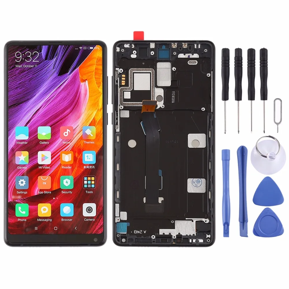 

LCD Screen and Digitizer Full Assembly with Frame for Xiaomi Mi Mix2