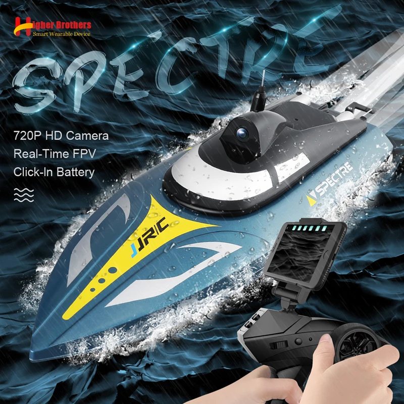 

2.4G 25km/h RC Racing Boat 720P HD AR VR Camera WIFI FPV App Remote Control Explore Speedboat Ship Water System Adult Kids Gift