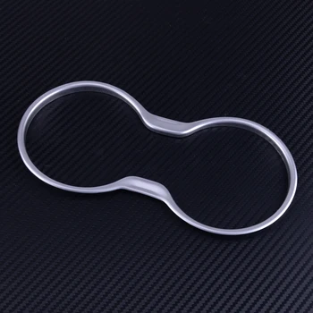 

DWCX Car Inner Accessories Interior Water Cup Holder Cover Trim Molding Ring Sticker Chrome ABS Fit For Jeep Compass 2017 2018