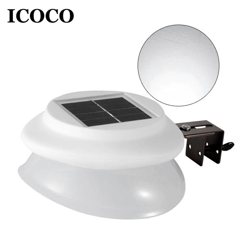ICOCO 9 LED Solar Power Light Sensor 2835 SMD Wall Lamp for Outdoor
