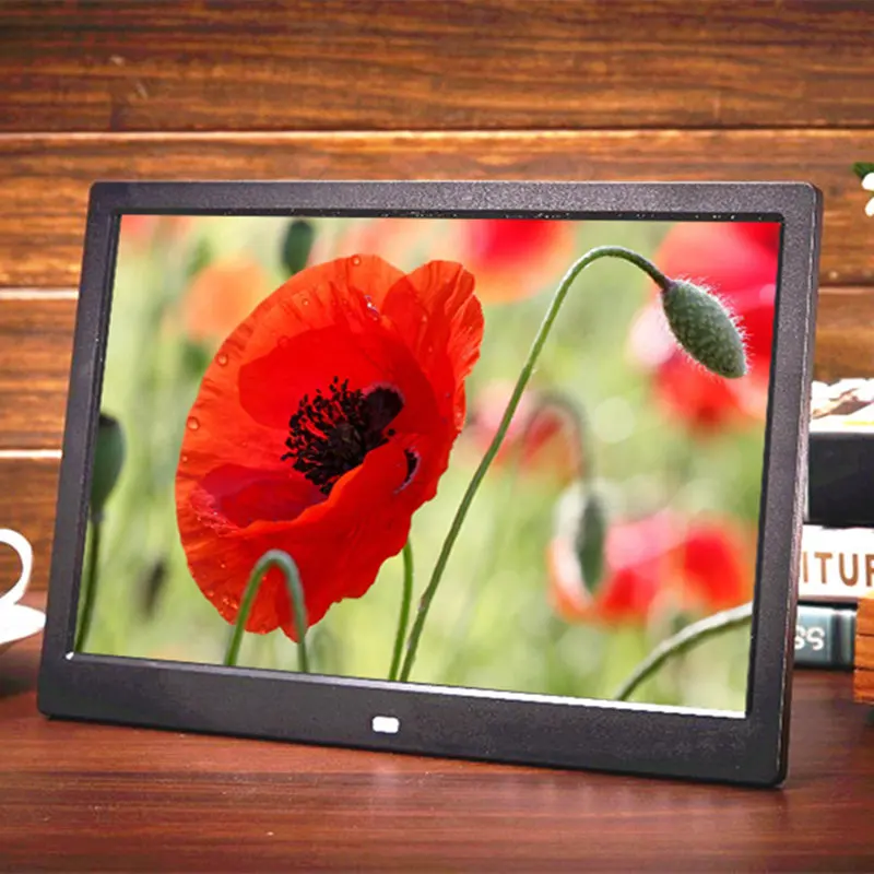 Дистанционный 15 дюймовый светодиодный дисплей с подсветкой HD 1280*800 полнофункциональная цифровая фоторамка электронный альбом цифровая фотография Музыка Видео подарок