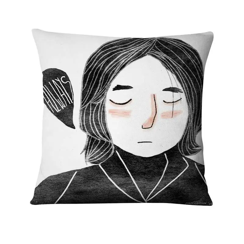 Simple Cartoon Illustration Printed Pillowcase Home Pillow Decoration Scandinavian Art Cushions Home Decor Sofa Throw Pillow 