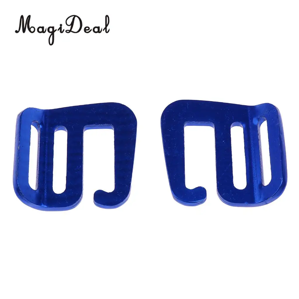 MagiDeal 8 Pcs 1 inch G Hook Outdoor Webbing Buckle for Backpack Strap 25mm Blue