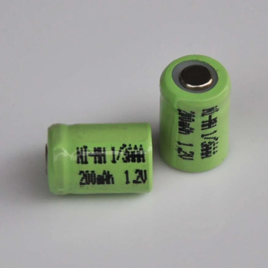 2-10 шт 1,2 V 1/3AAA Ni-MH аккумулятор 200mah 1/3 AAA nimh элемент без заварки для Светодиодный светильник на солнечной батарее